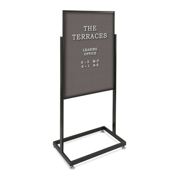 Sliding Door Indoor Enclosed Corkboard, 4